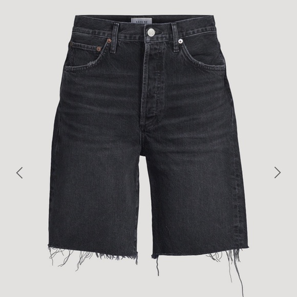 Agolde Pants - Agolde 90s Black Denim Shorts